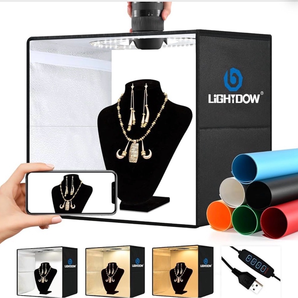 Lightdow Portable Photo Light Box Tent - Black